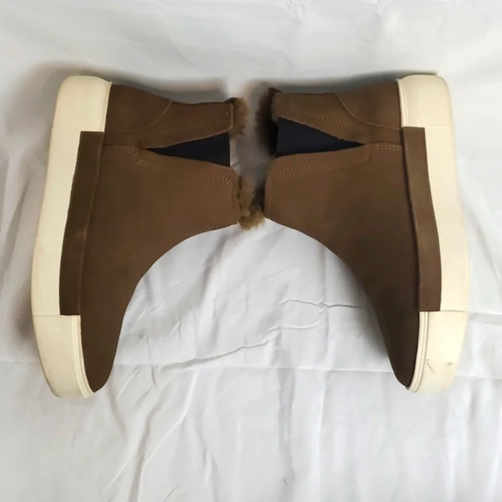 J/Slides Val Khaki‎ Nubuck Fur Lined Waterproof Booties